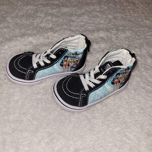 Vans x Sailor Moon Toddler Sk8-Hi Zip Sneakers Size 6.5 Black Anime Shoes